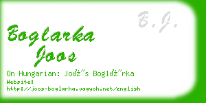 boglarka joos business card